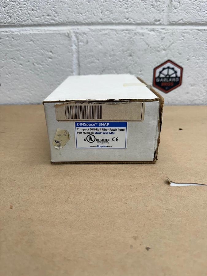 DINSpace SNAP-12ST-MM Compact DIN-Rail Fiber Patch Panel *NEW*