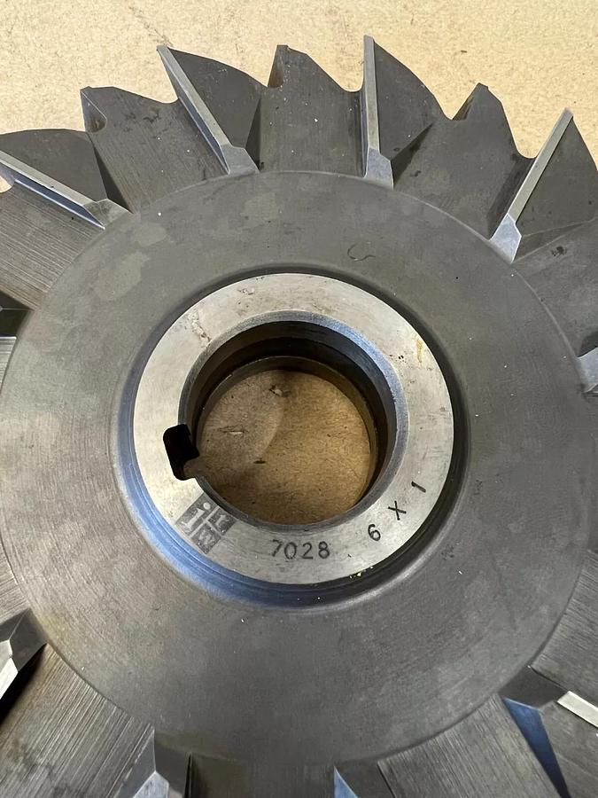 Used ITW 7028 6x1 Milling Cutter w/ 24 Teeth