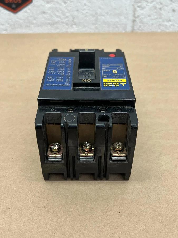 Used Mitsubishi NF30-SS 5 Amp, No-Fuse Breaker
