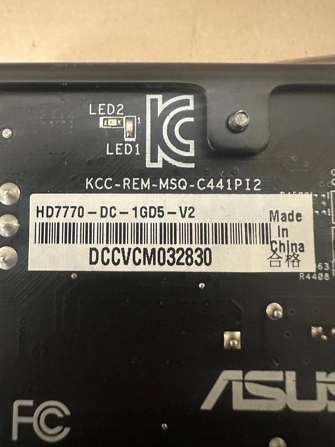 Used ASUS HD7770-DC-1GD5-V2 Graphics Card