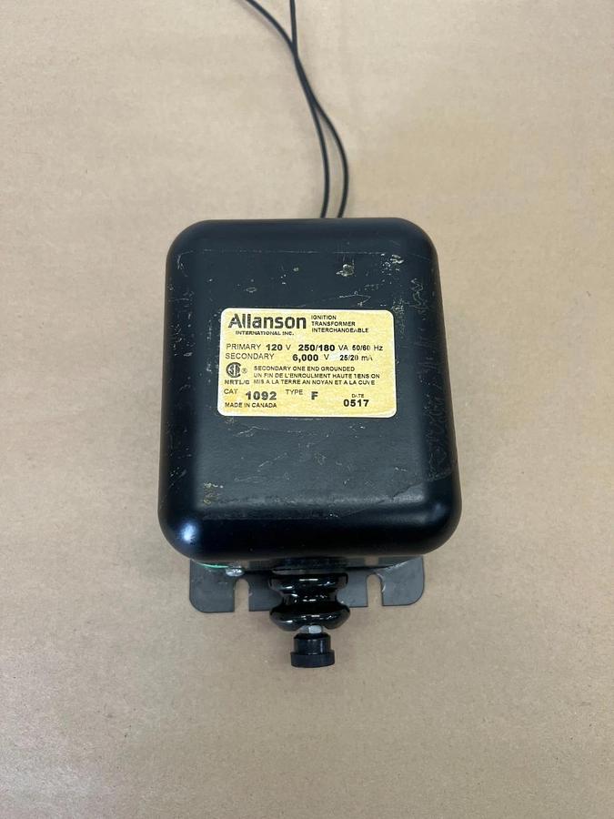 Used Allanson 1092 Type F Ignition Transformer, Interchangeable