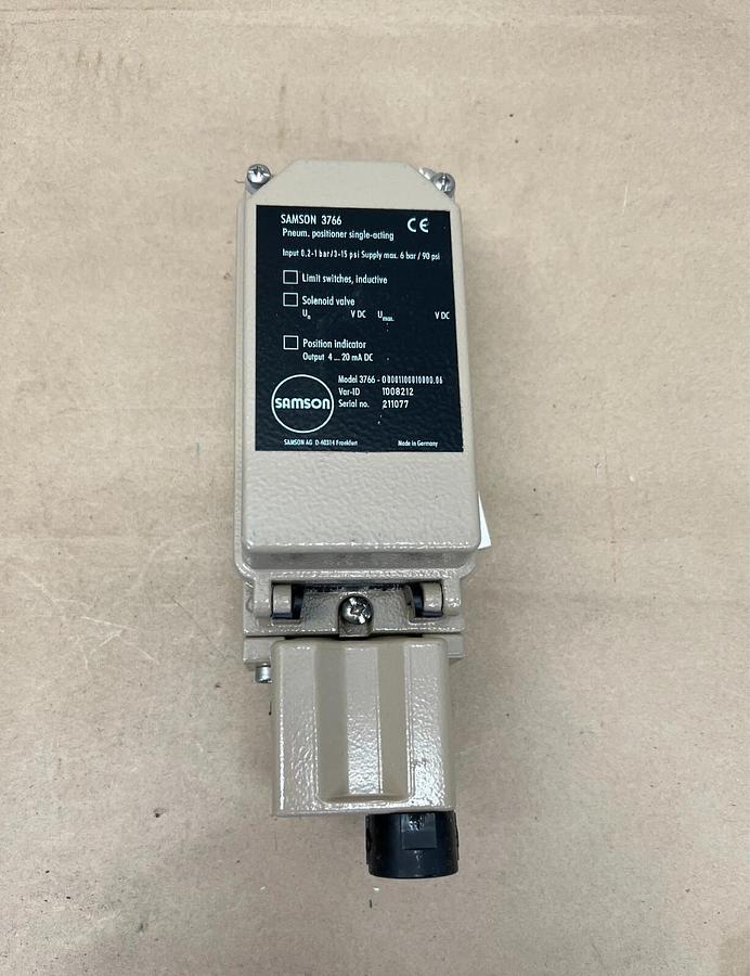 New - open box Samson 3766 Pneumatic Positioner