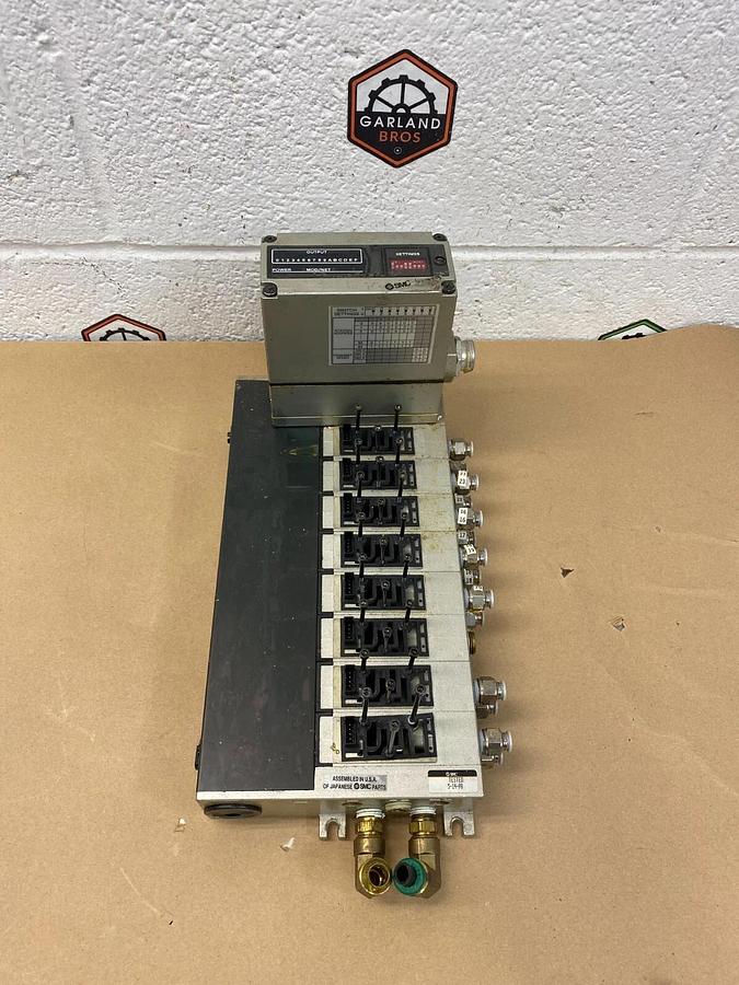 Used SMC IN313-DN1 Serial Interface Unit w/8 Valve Stations ( No Solenoid Valves)