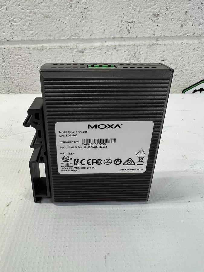 Used Moxa EDS-205 Ethernet Switch