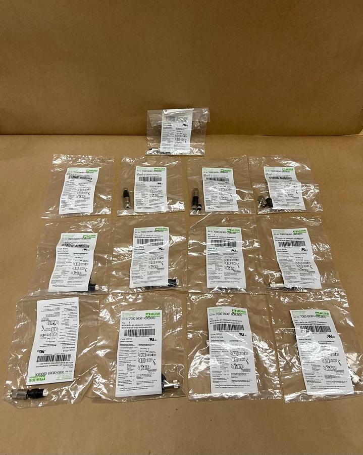 Used Murr Elektronik 7000-08361-0000000 Field Wireable Connector - Lot of 13