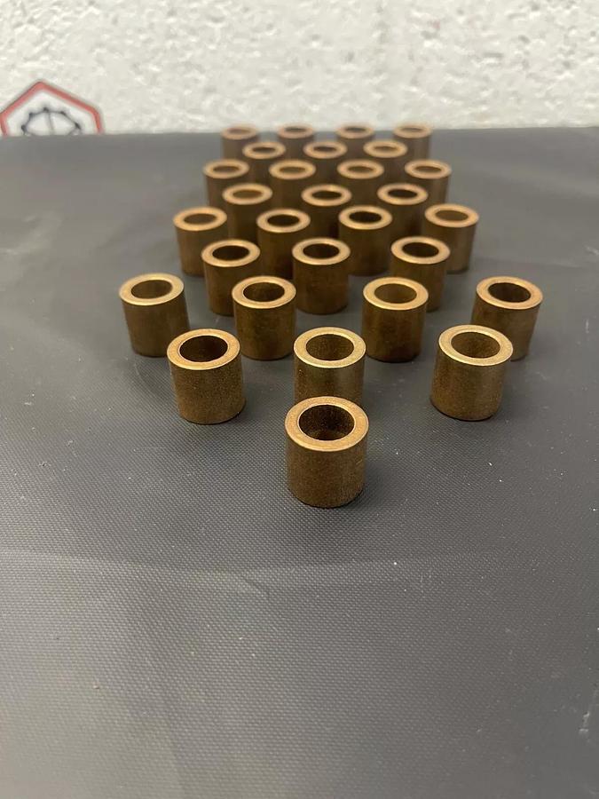New - open box Bronze Bushings, 1/2” I.D. , 3/4” O.D. 3/4” Length - Lot of 29