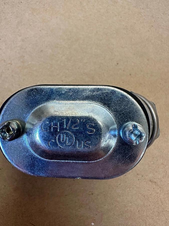 Used Crouse-Hinds 1/2” S Conduit Fitting - Lot of 2