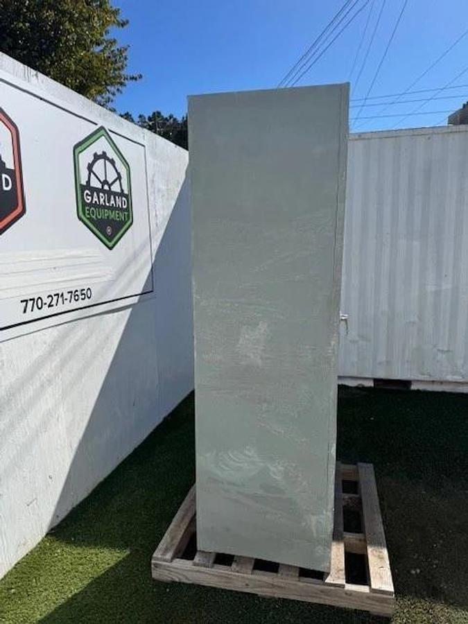 Used Hallowell 3-Shelf Storage Cabinet W:36” D:24” H:72” w/ Locking Handle, No Key