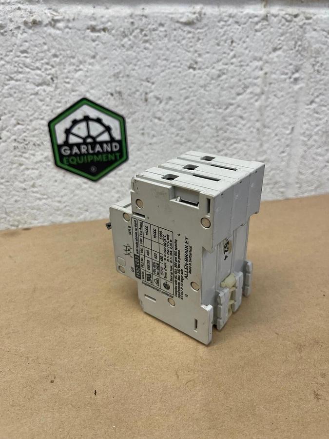 Used Allen-Bradley 1492-CB3 G 020 Supplementary Protector Ser B 2A Circuit Breaker