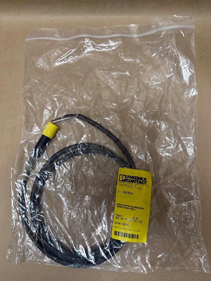 Used Phoenix Contact SAC-4P-M12MSL/1,5-110 Power Cable *NEW*