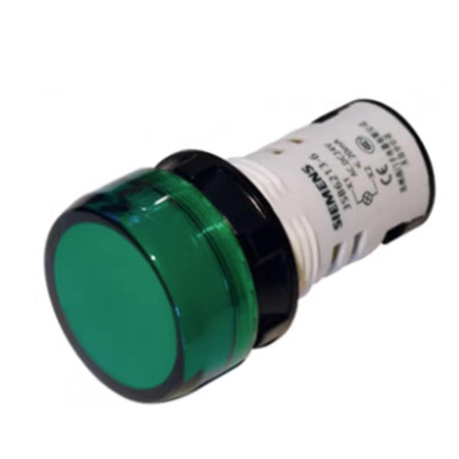 Used Siemens 3SB 1400-2A White Indicator Light w/ Contact Block