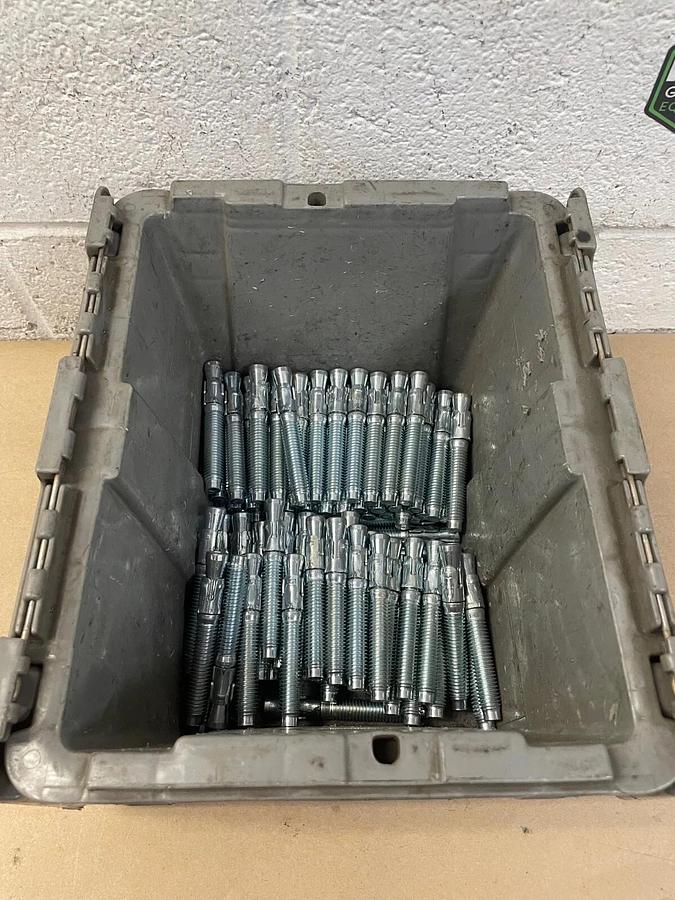 Ultrawedge + Anchor 1/2”-13x3 3/4” Steel Zinc Cr+3, Lot of 100