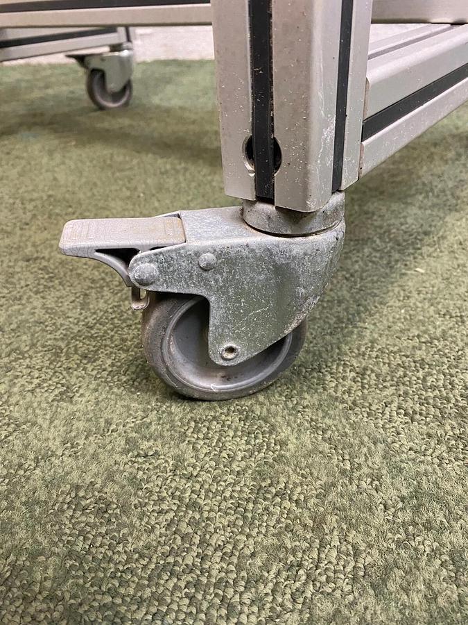 Used Stainless Steel Incline Conveyor: Belt Length: 5’, Belt Width: 11-3/4"