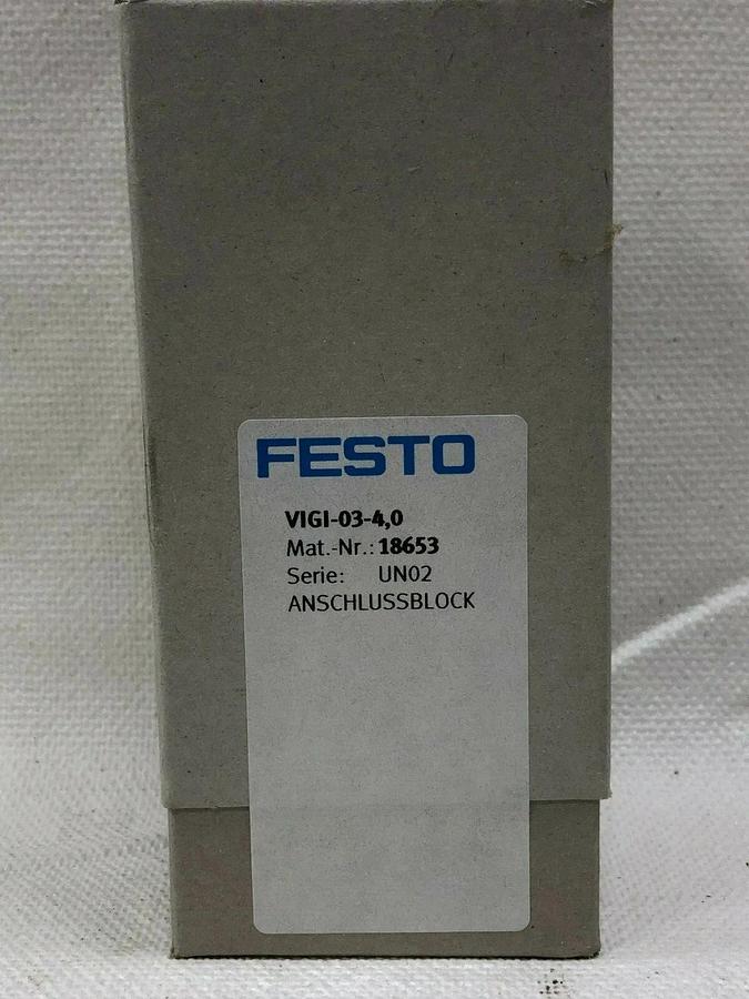 Used Festo VIGI-03-4,0 (18653) Pneumatic Valve Manifold