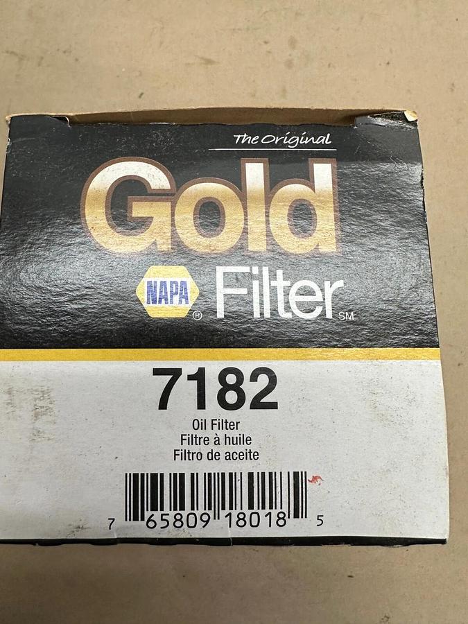 Used NAPA 7182 Gold Oil Filter