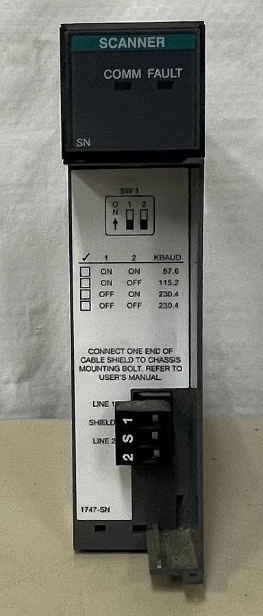 Used Allen Bradley SLC 500 1747-SN Ser B Remote I/O Scanner