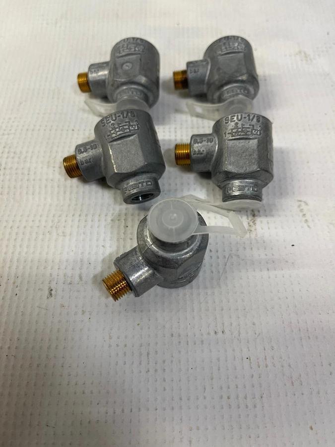 Used Festo SEU-1/8 Rapid Exhaust Shut Off Valve - Lot of 5