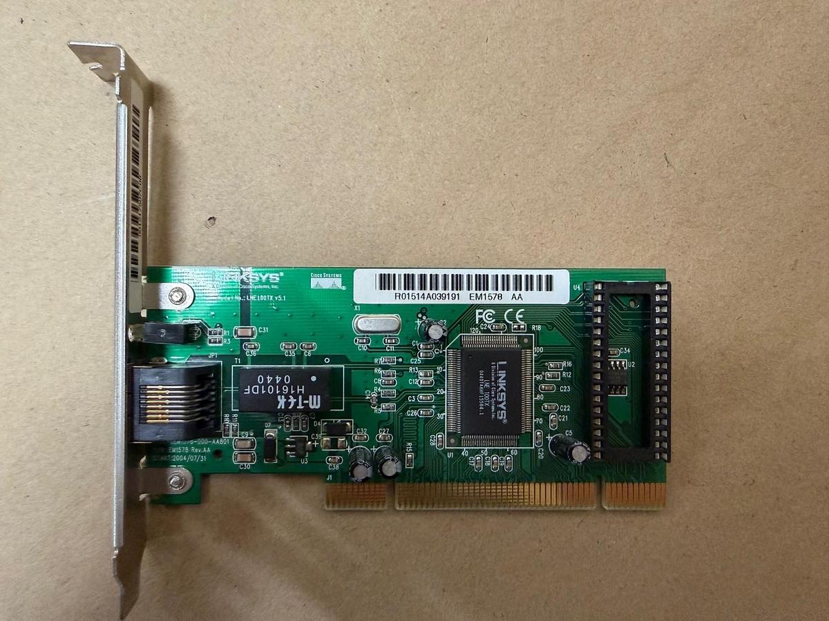 Used Linksys LNE100TX EtherFast 10/100 LAN Card