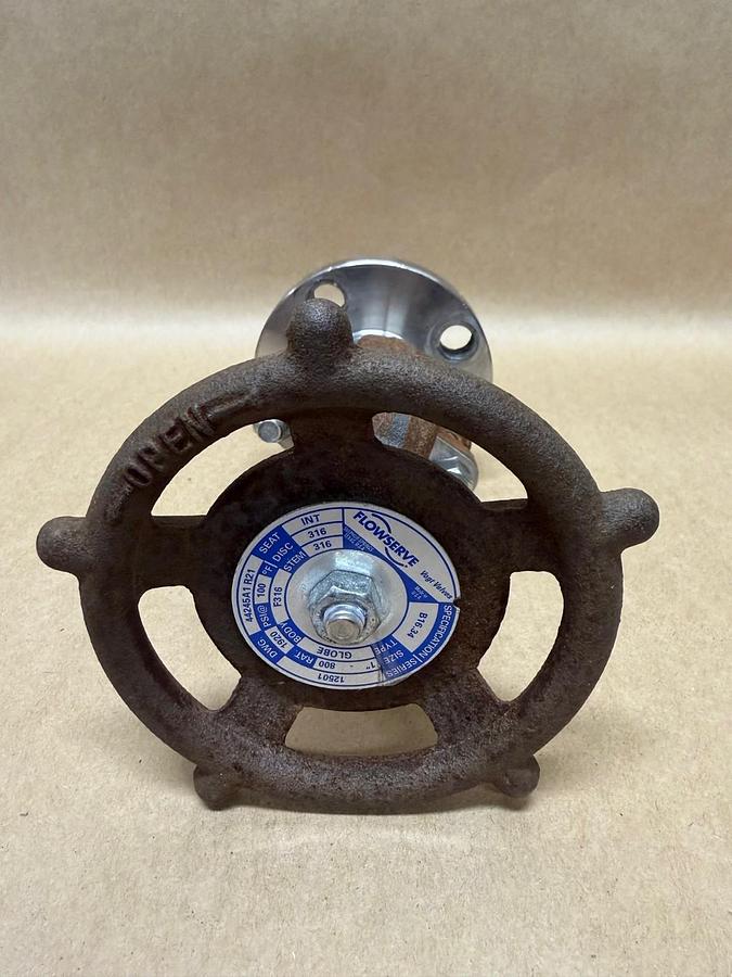 Used Flowserve 12501 1” Globe Valve