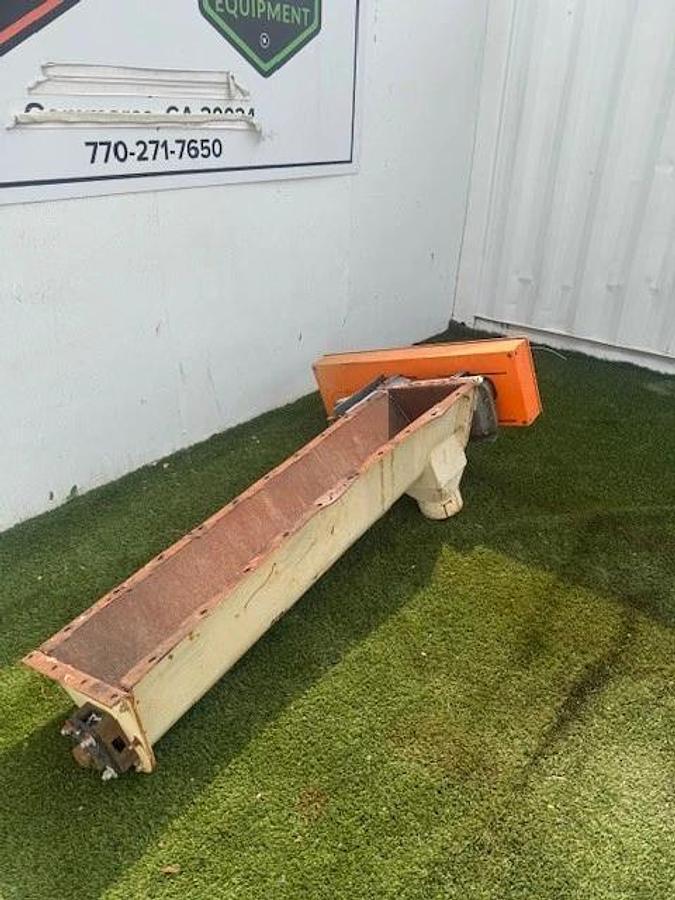 Used Industrial Screw Auger/ Conveyor 60" Long, Falk 5107 J25 7, Baldor CM35461