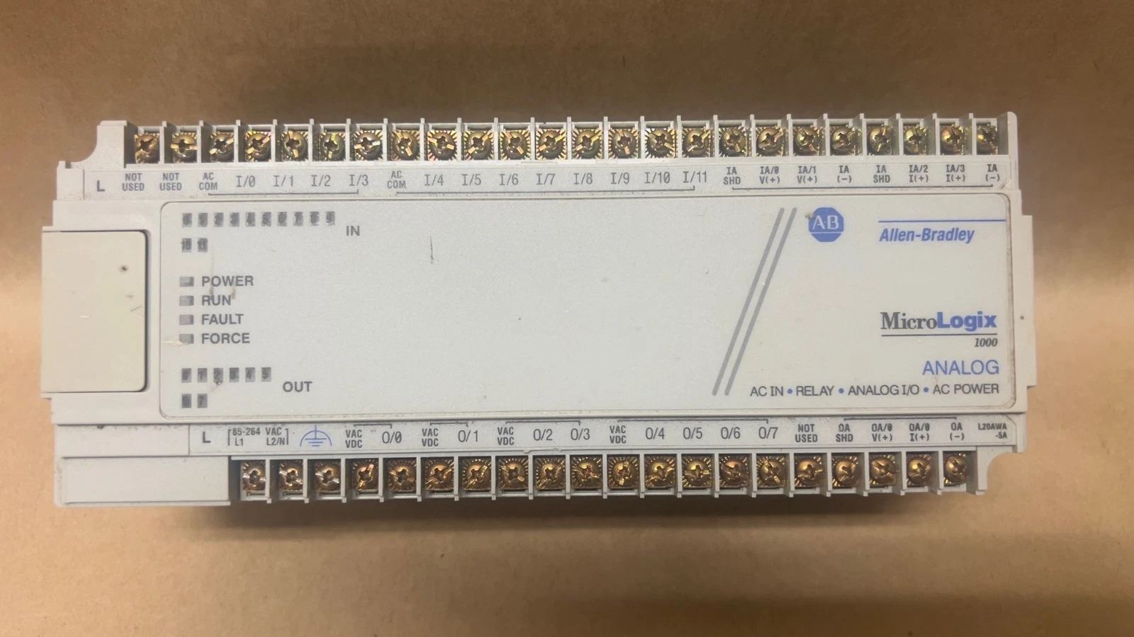Used Allen Bradley 1761-L20AWA-5A Ser A MicroLogix 1000 Programmable Controller