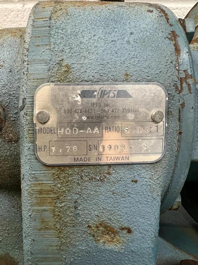 Used Zenith 61-20000-0538-0 Metering Pump w/ 1/2 HP Marathon Electric Motor