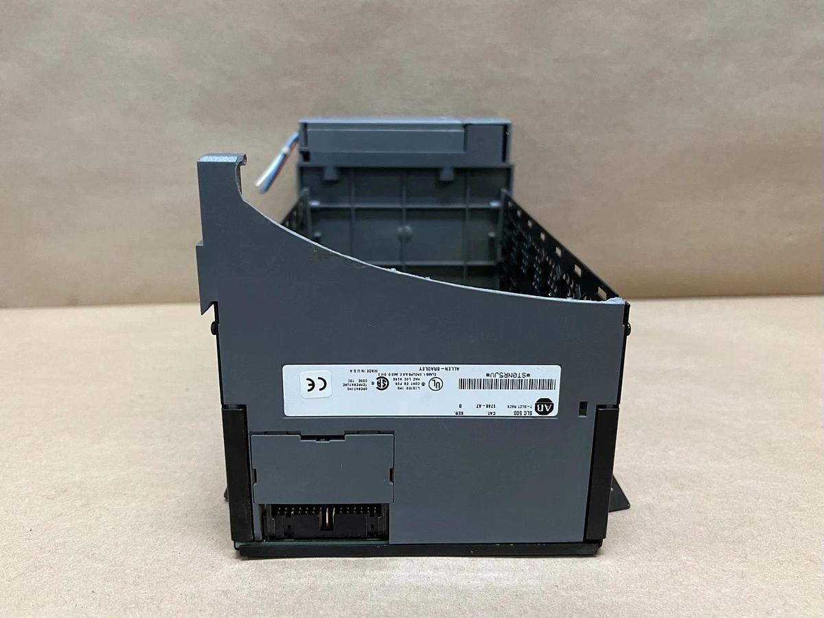 Used Allen Bradley 1746-P1 SLC 500, 7 Slot Power Supply (Broken End Cap) Chassis