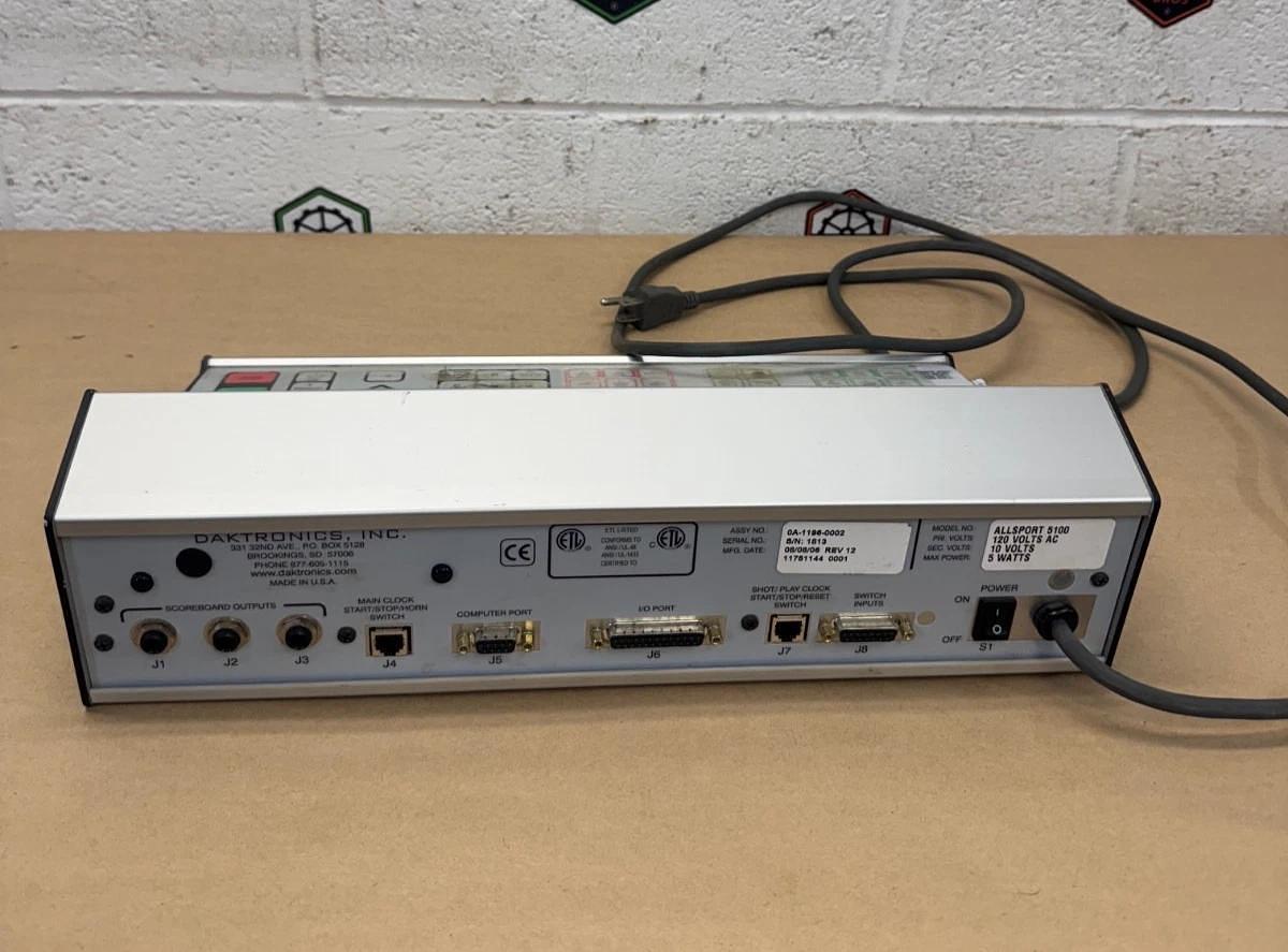 Used Daktronics AllSport 5000 Series Control Console, Controller w/ Power Cable