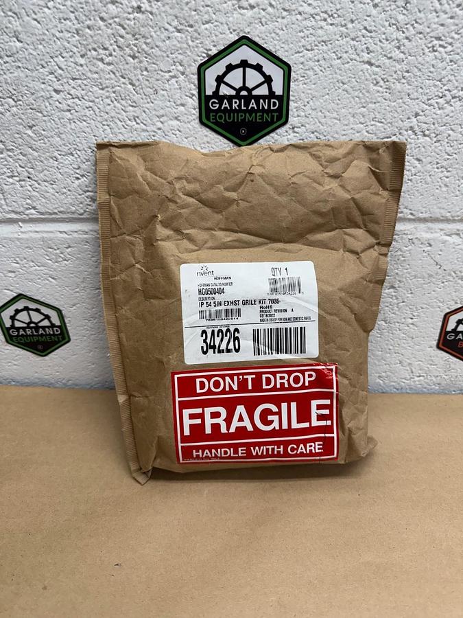 Used Nvent Hoffman HG0500404 Enclosure Exhaust/Vent Grille, 5x5" with Filter *NEW*