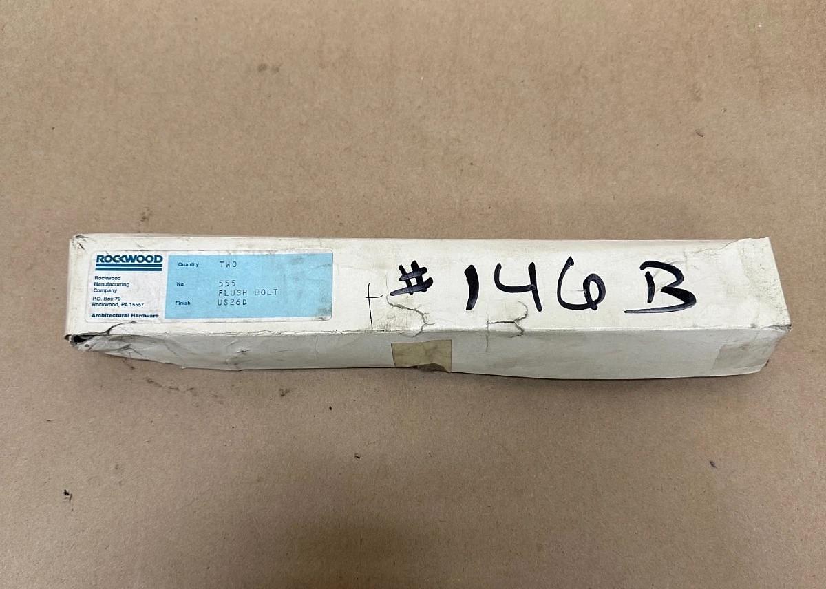 Used Rockwood 555 Lever Extension Flush Bolt *NEW*
