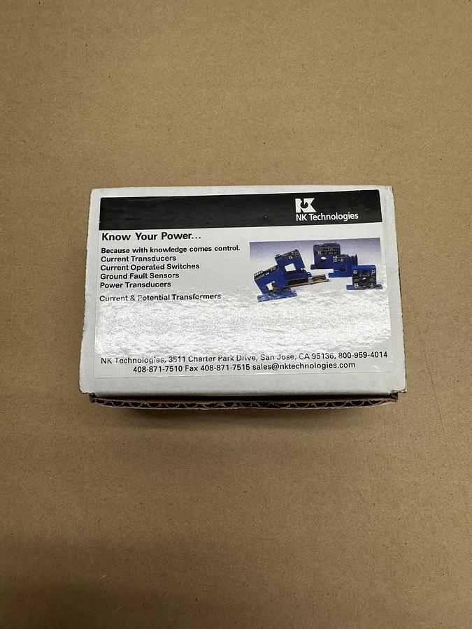 Used NK Technologies AS3-NOAC-FF-NL Fixed Core AC Current Operated Switch *NEW*
