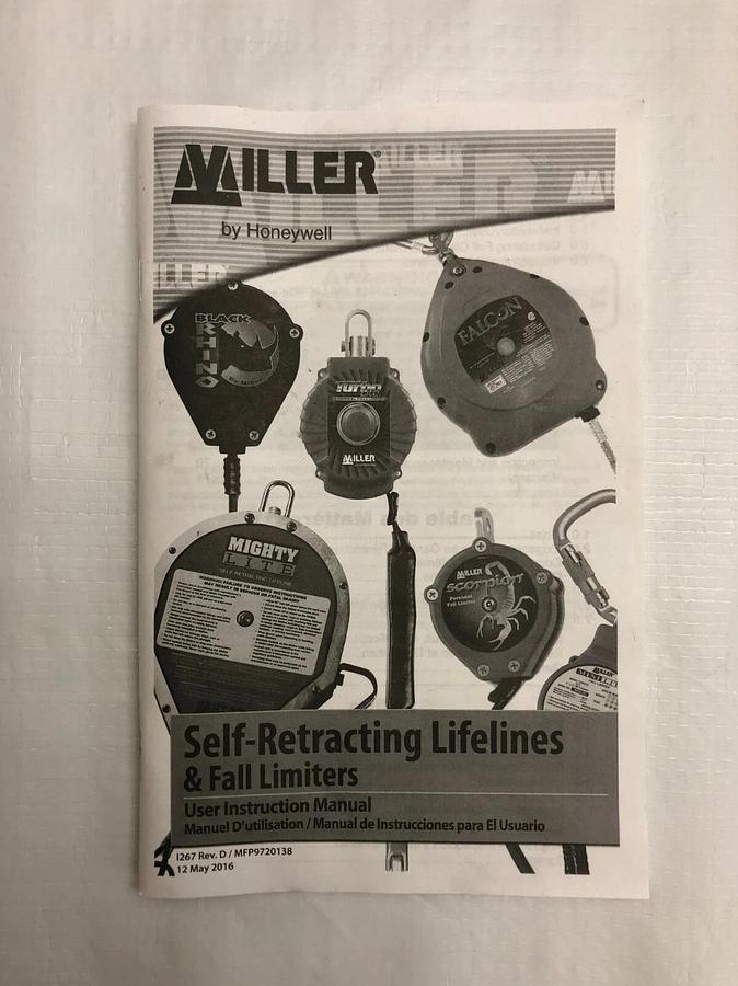 Honeywell Miller 19D179 Personal Fall Limiter, 7’6” Length, Max Capacity 400 lbs