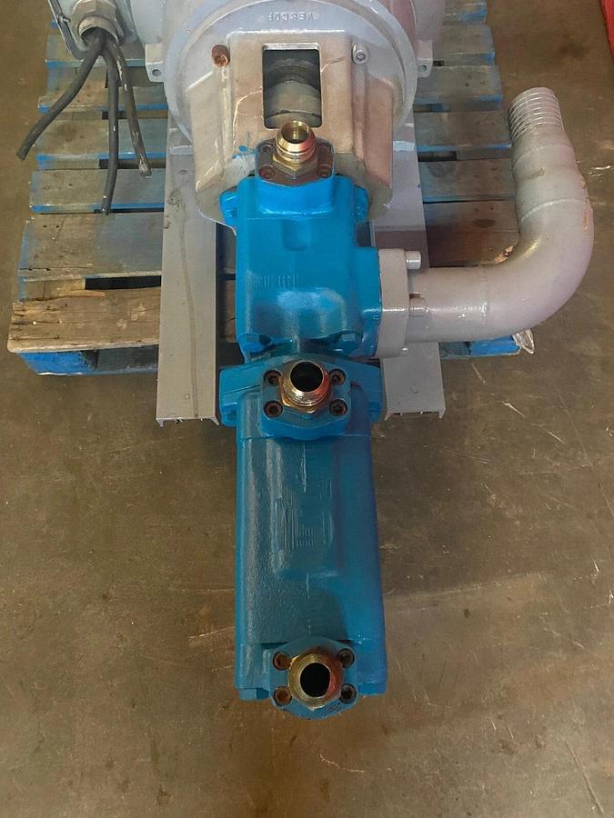 Used 3 Stage Hydraulic Pump Manifold w/ Toshiba Motor 100HP, 1775 RPM, 4 Pole