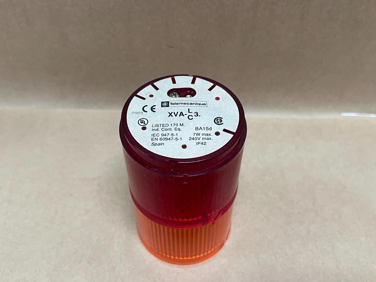 Used Telemecanique XVA-LC3 Red and Orange Stack Light