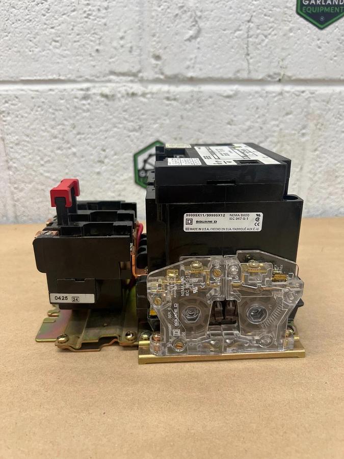 Used Square D 8536SDO1S NEMA Size 2, Ser A Starter, 15Hp @ 230V + 25Hp @460V