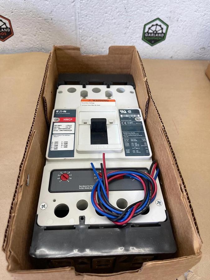 Used Eaton HMCP400X5CA06 Motor Circuit Protector Ser C 400A 600VAC/250VDC 3 Pole