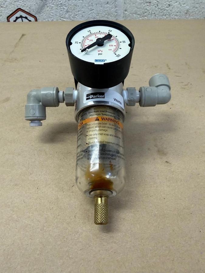 Used Parker B548-01AGCP/M2 Pneumatic Filter Pump, Max Pressure: 10 Bar (150PSI)