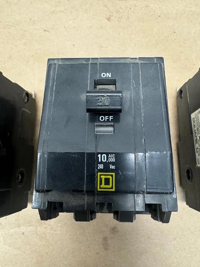 Used Square D NE-2769 30A Circuit Breaker, 240VAC, 10,000 Rating