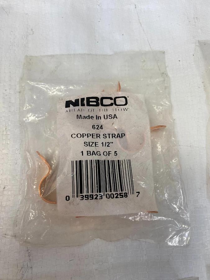 Used Nibco Assortment of Copper Fittings Lot of 8, Total 40 pcs