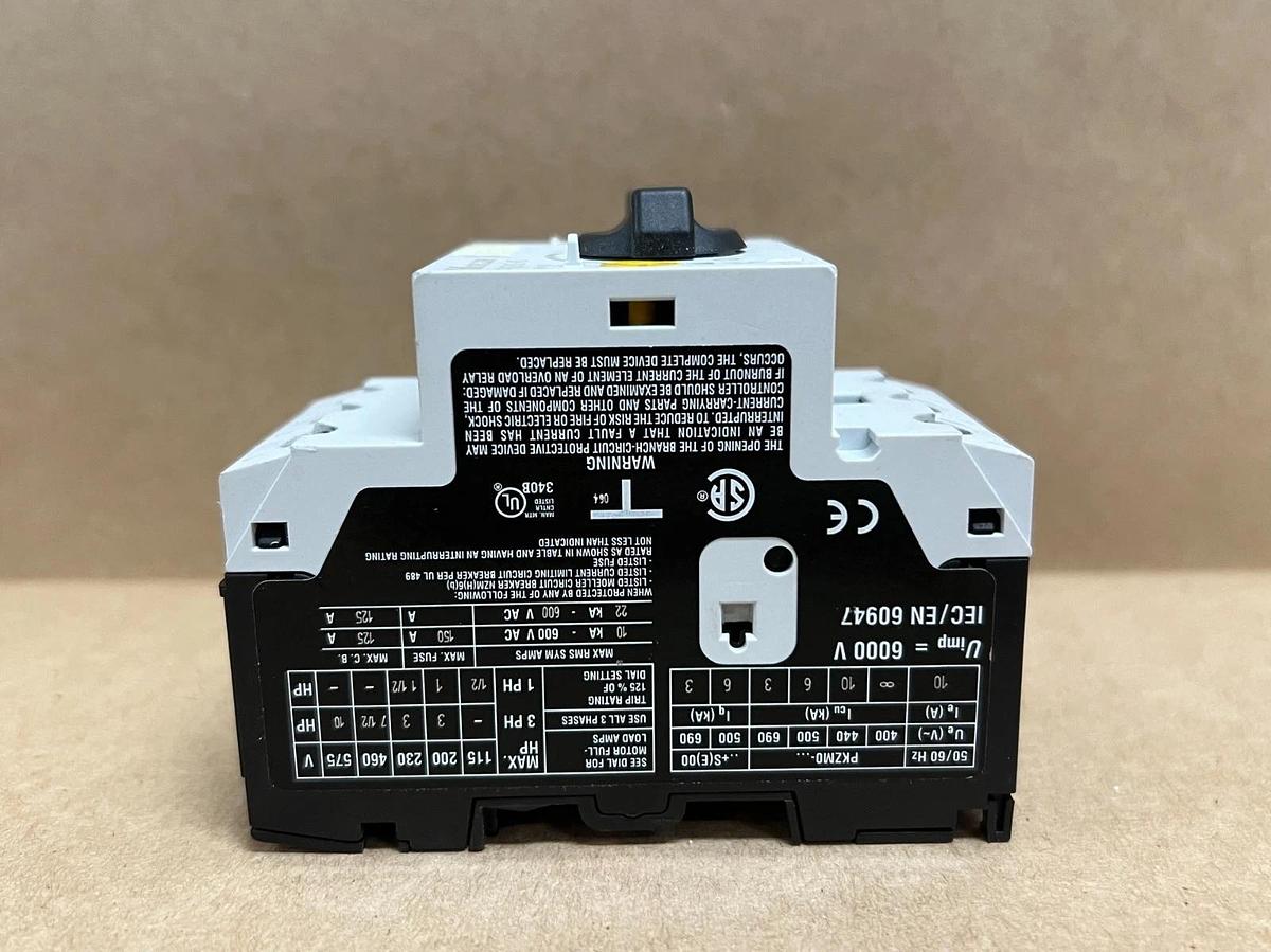 Used Moeller PKZM0-10 6.3A-10A Manual Motor Protector Circuit Breaker