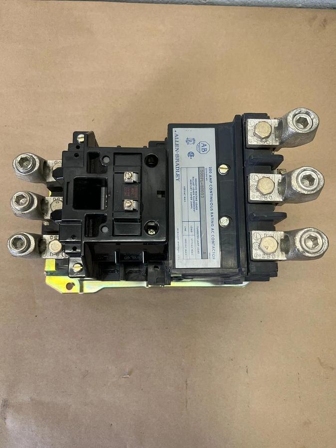 Used Allen Bradley 500FL-EOD93 200A Continuous Rating AC Contactor