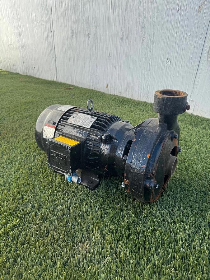 Used Dayton 4ZA44A Centrifugal Pump, w/ Dayton LTDI23TD 7.5Hp Motor @ 3450 RPM