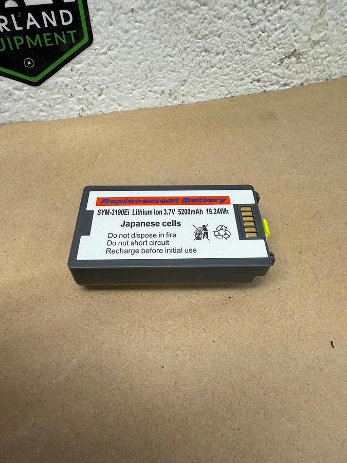 Used Motorola SYM-3190Ei Replacement Battery Lithium Ion 3.7V 5200mAh 19.24Wh MC 3190