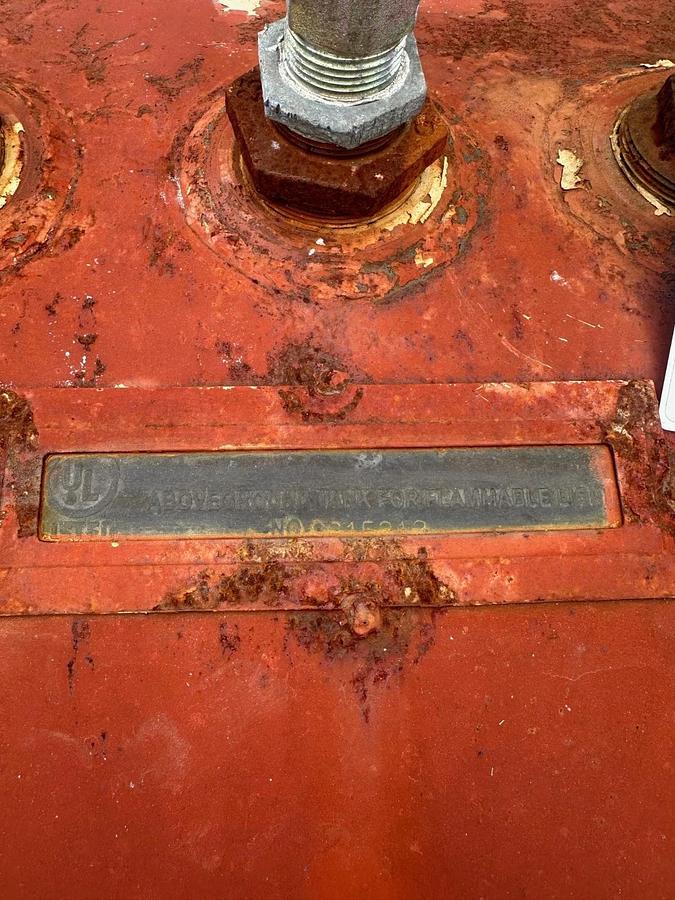 Used Pee Dee Tank 500 Gallon Capacity Above Ground Horizontal Tank