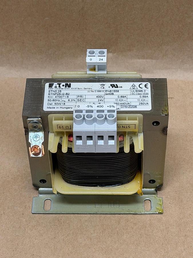 Used Eaton STN0,25 Single Phase Control Transformer, 250VA