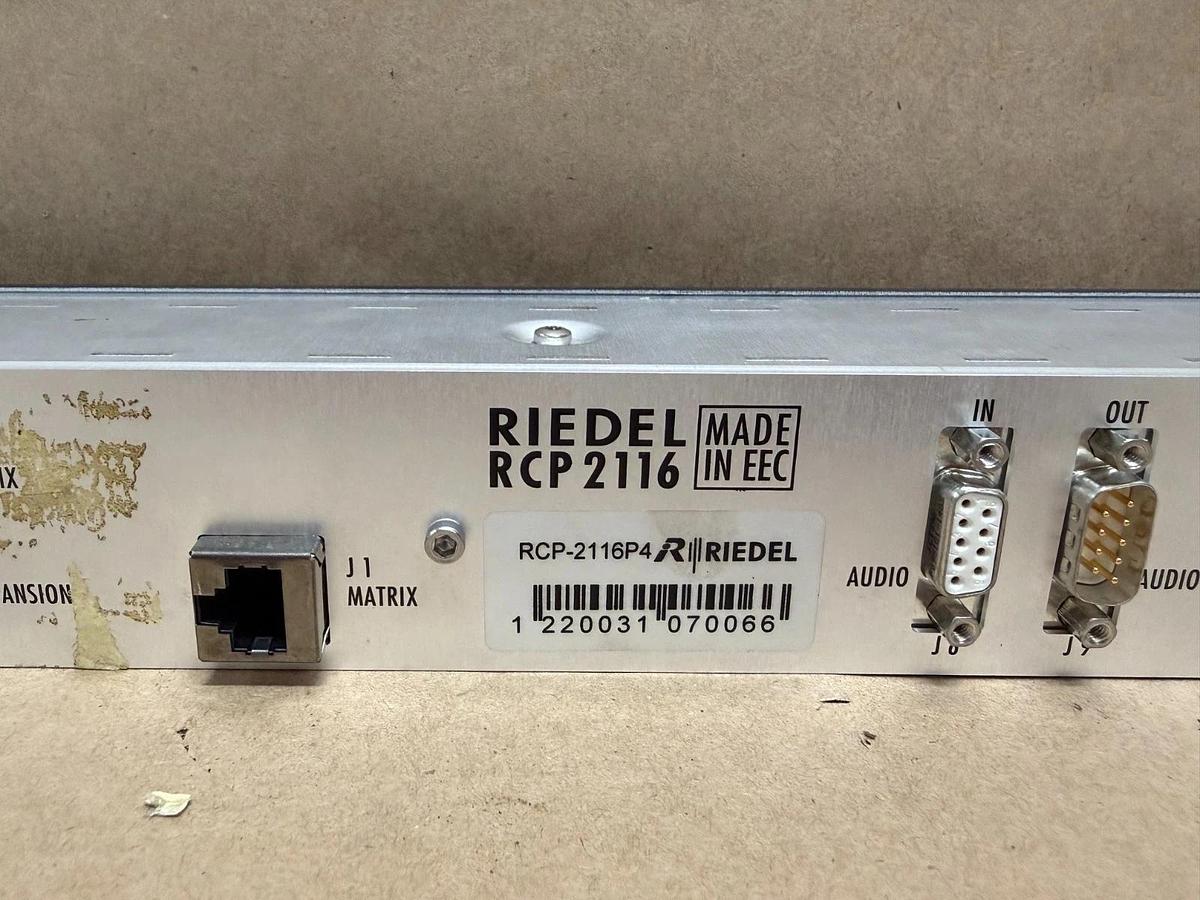 Used Riedel RCP-2116 Ethernet Talk Back Intercom