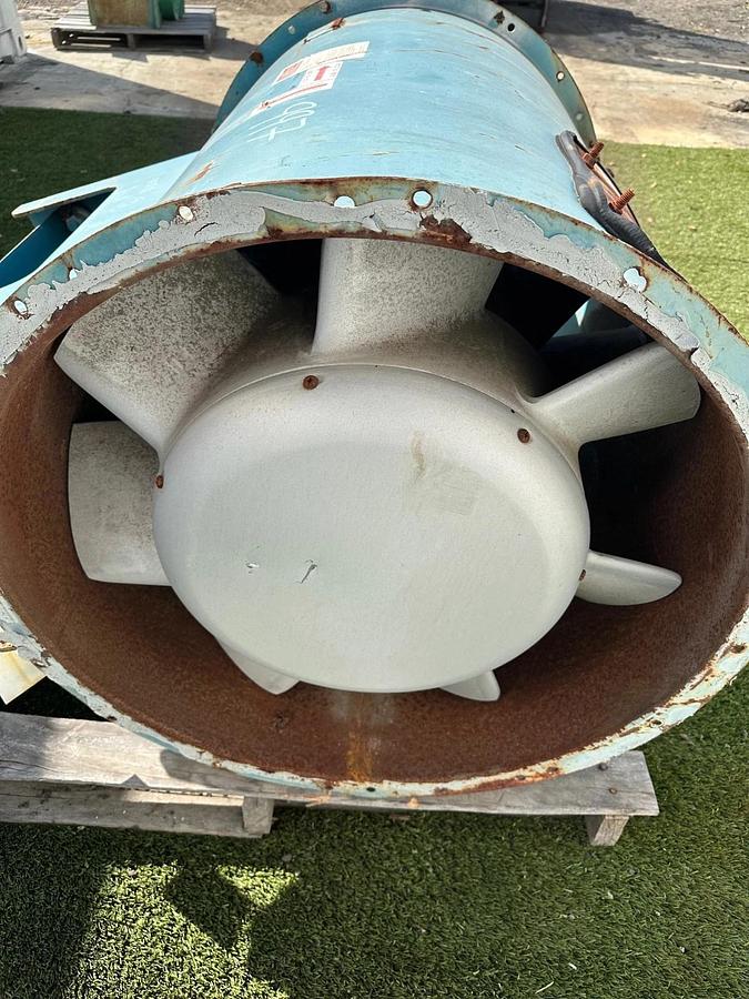 Used Twin City Fan & Blower Co. Axial Inline Blower, 15Hp @ 1765RPM, 575V