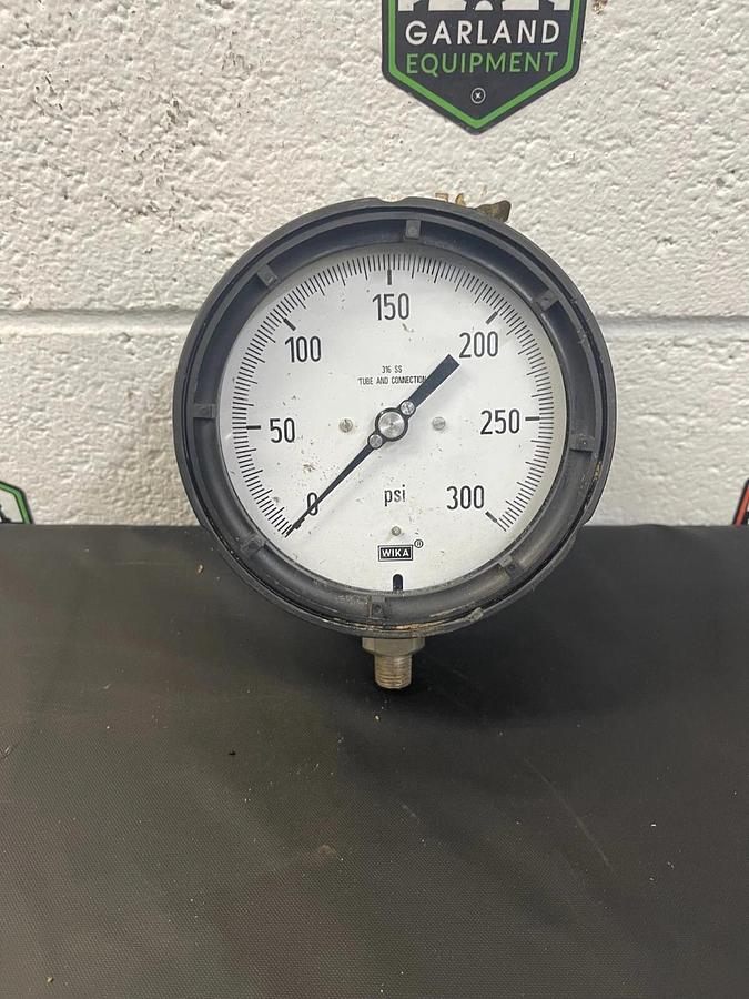 Used WIKA 316 SS Tube & Connection 0-300 psi Pressure Gauge