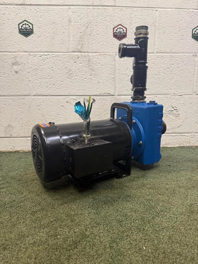 Used AMT 282M-95 Cast Iron Self Priming Centrifugal Pump w P63FKP-1648 Pump Motor 3Hp