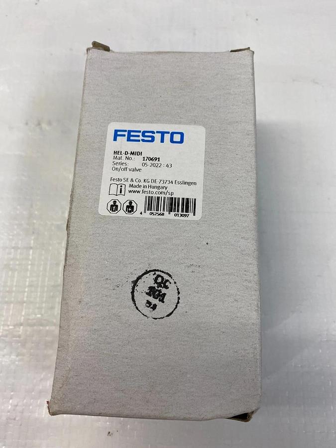 New - open box Festo 170691 HEL-D-MIDI Pneumatic Solenoid Valve